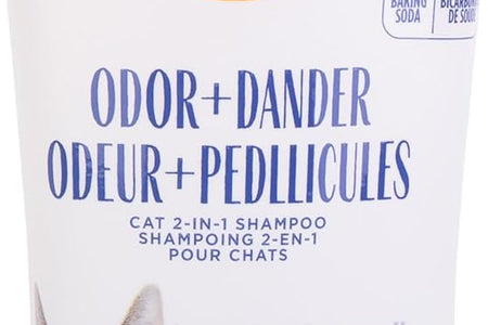 2-In-1 Deodorizing & Dander Reducing Shampoo for Catscat Dander Remover for Cat Dander and Cat Odorsbaking Soda Moisturizes and Deodorizes, Lavender Chamomile Scent 20 Fl Oz`