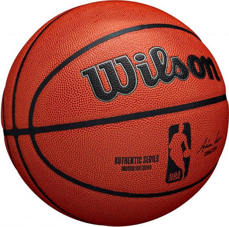NBA Authentic Indoor/Outdoor Basketball, Brown, 29.5 In.