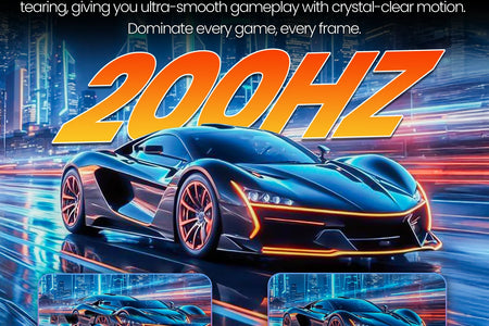 24" 200Hz Gaming Monitor,Ips Panel,Fhd Computer Monitor, Built-In Speakers, 120% Srgb, Freesync, Black