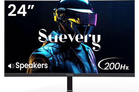 24" 200Hz Gaming Monitor,Ips Panel,Fhd Computer Monitor, Built-In Speakers, 120% Srgb, Freesync, Black